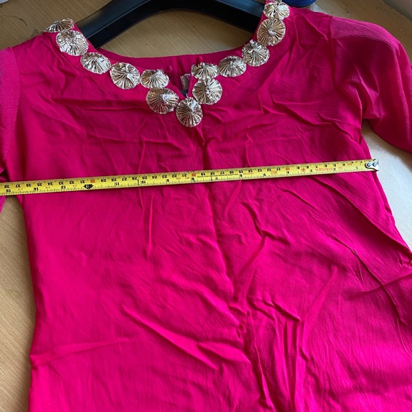 Nykaa Fashion Pink Ville Jaipur Sharara suit set with dupatta size small - Picture 7 of 11
